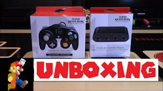 Smash Bros Ultimate Gamecube Controller and Adapter Unboxing  Nintendo Collecting [upl. by Notrab]