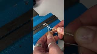 Making a 4 strand braid choker necklace metalsmithing jewelrymaking [upl. by Musa]