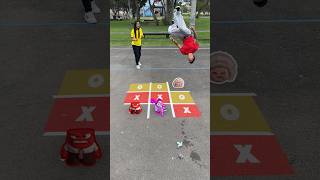 Tic Tac Toe 🔴RED X YELLOW🟡 Inside Out Version parkour insideout2 [upl. by Anahsirk]