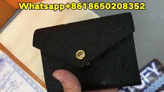 Louis Vuitton Victorine Wallet Black Review from BOOTSFY [upl. by Asilanom]