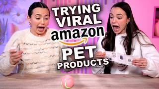 Trying Viral Amazon Pet Products  Merrell Twins [upl. by Faline]