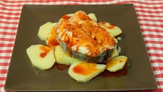 Receta de merluza a la Gallega [upl. by Nevai]