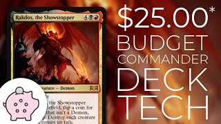 Rakdos the Showstopper  EDH Budget Deck Tech 25  Tribal  Magic the Gathering  Commander [upl. by Atahs]