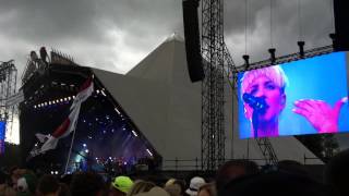 Rudimental and Ed Sheeran  Blood Stream Glastonbury 2014 [upl. by Elah]