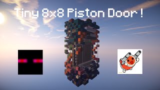 Amans Redstone Showcase Smallest 8x8 Seamless Piston Door with z0926z [upl. by Ecylahs]