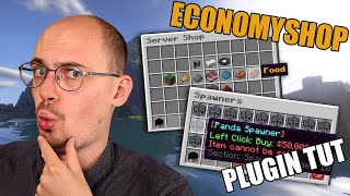 KOOP SPAWNERS MET EEN MENU  EconomyShopGUI Plugin Tutorial NederlandsDutch [upl. by Antebi770]