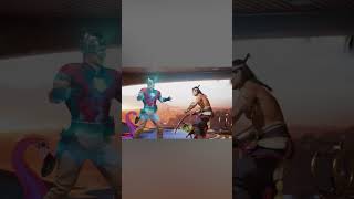 Peacemaker VS Liu Kang Intro peacemaker omniman invisible mk1 shorts [upl. by Nickles]