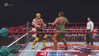 Mike Haggar vs Sheep The Royal Saturday Night Slam Masters [upl. by Bilak422]