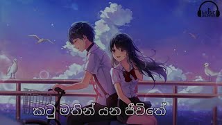 කටුමතින් යන ජීවිතේ මල් වලින් අපි සරසමූ  Katu Mathin Yana Jeewithe  Cover Lyrics  Lyrics Video ❤️🎧 [upl. by Christoph742]