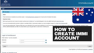 HOW TO CREATE IMMI ACCOUNT FOR AUSTRALIAN IMMIGRATION  DIY AUSTRALIAN VISA APPLICATION SET UP [upl. by Duffy370]