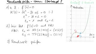 Randwerte im Sachkontext prüfen l Extrempunkte  lokales Minimum bzw Maximum bestimmen [upl. by Manheim]