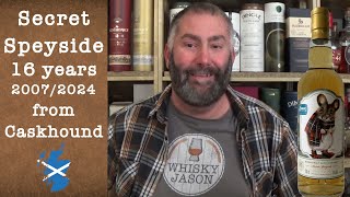 Secret Speyside 16 years Fully Matured in a Bourbon Hogshead from Caskhound review by WhiskyJason [upl. by Elletnahc]