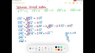 Teilweise Wurzel ziehen Wurzeln berechnen￼ partielles Wurzel ziehen￼ [upl. by Mccully]