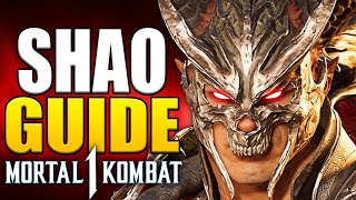 Mortal Kombat 1 GENERAL SHAO Komplete Guide [upl. by Meda541]