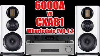 Super Clean and Gorgeous Audiolab 6000A vs Cambridge Audio CXA81 integrated Amp Wharfedale EVO42 [upl. by Ahsemrak225]