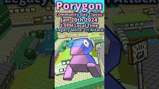 Porygon Community Day Classic pokemongo [upl. by Nollad289]