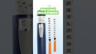 HOW TO READ INSULIN SYRINGES diabetesmanagement [upl. by Tommi722]