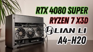 Lian Li A4H2O Mini ITX Build  AMD Ryzen 7 7800X3D amp NVIDIA RTX 4080 SUPER  Mini Gaming PC [upl. by Aloysius]