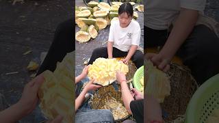 The worlds biggest fruit jackfruit you have to eat when you go to Bangkok [upl. by Emmerie]