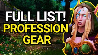 FULL LIST Be Prepared Profession Accessory and Tool Crafting List  The War Within [upl. by Aviva]