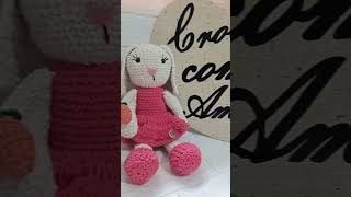 coelhinha amigurumibarbantecrochet feitoamao artesanal [upl. by Anrapa251]