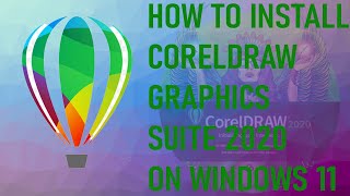 How to install CorelDRAW 2020 on Windows 11  Photo Design [upl. by Katalin]