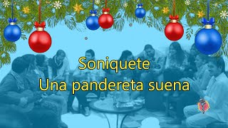 Soniquete  Una pandereta suena  Karaoke villancico [upl. by Zolly]