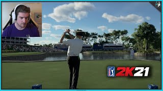 PGA TOUR 2K21  The Easiest Settings PS4 Pro Gameplay [upl. by Ydnal]