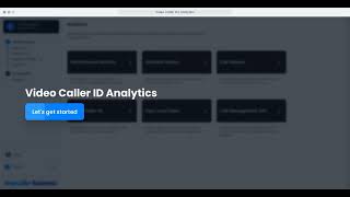 Video Caller ID Analytics [upl. by Ayanad380]