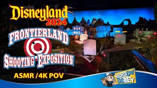 Frontierland Shooting Exposition  ASMR  Disneyland Park  Night Time 4K POV [upl. by Aneet928]