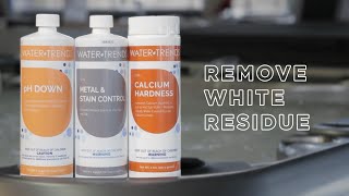 Spa Tutorial How To Remove White Residue From Water Line [upl. by Tenaej]