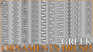 ZBrush  How to Sculpting Greek Ornaments [upl. by Haneehs]