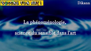 La PHÉNOMÉNOLOGIE  SCIENCE du SENSIBLE dans lART [upl. by Magel]