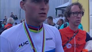 Championnats du Monde 2023  Glasgow  Mathieu van der Poel  quotIts my biggest win on the roadquot [upl. by Yrad]