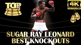 TOP 10 Sugar Ray Leonard Best Knockouts  Highlights Boxing Full HD [upl. by Michaele]