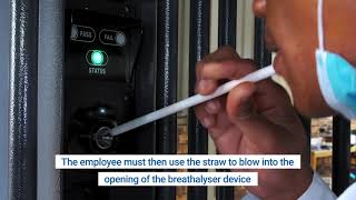 NoContact Alcohol Testing with Entrance Breathalyser System EBS010 [upl. by Naes]