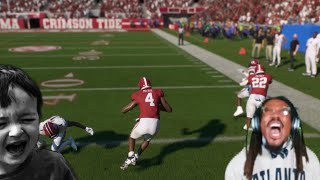 Cam Newton Makes Racist Loser Rage Quit LOL  College Football 25 [upl. by Sillyhp]