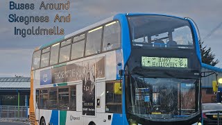 Buses Around Skegness And Ingoldmells Last Day Of The Seasiders And Peterborough X12 [upl. by Karly]