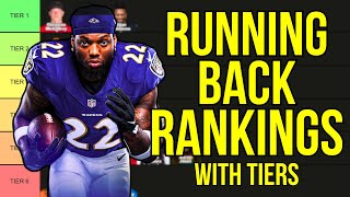 Top 20 Running Back Rankings amp Tiers  2024 Fantasy Football [upl. by Eimas]