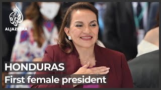 Honduras swears in Xiomara Castro as first female president [upl. by Terb]