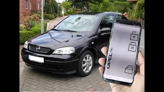 Opel Astra G remote key by phone [upl. by Eibber]