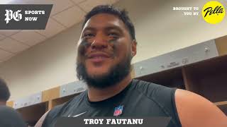 SteelersBroncos reaction Troy Fautanu was ready to go in first NFL start [upl. by Aynav]