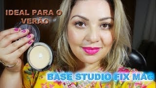 Ideal para o verão Base Studio Fix Powder MAC [upl. by Mcclees]