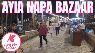 AYIA NAPA MEDIEVAL FESTIVAL BAZAAR 2022 4K WALK [upl. by Mac]