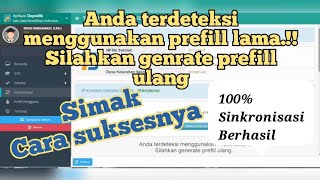 CARA MUDAH MENGATASI GAGAL SINKRONISASI TERDETEKSI MENGGUNAKAN PREFILL LAMA DI DAPODIK TK KB 2022a [upl. by Retsehc]