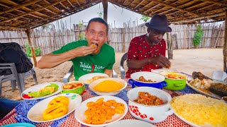 Unseen African Food  2 DAY AFRICAN CATFISH Seafood  Attiéké in Côte d’Ivoire 🇨🇮 [upl. by Onailimixam]