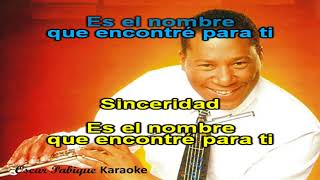 Sinceridad  Naty y su Orquesta  Karaoke [upl. by Droffig780]