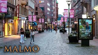 Malmo Sweden City Walk  Evening City Ambience [upl. by Haisej]