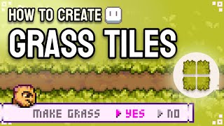 How to draw Pixel Art Grass Tiles A StepbyStep Tutorial [upl. by Conney141]