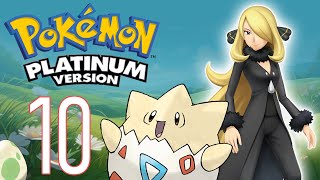 Pokemon Platinum Lets Play  Episode 10 Cynthia The Egg and Cycling Road [upl. by Adnuahsar531]